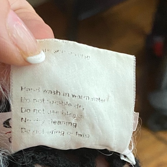 Olsen Collection Open Stitch Black Sweater - Picture 6 of 6